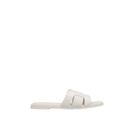 03534-WHT Women's Flats Sandal-White