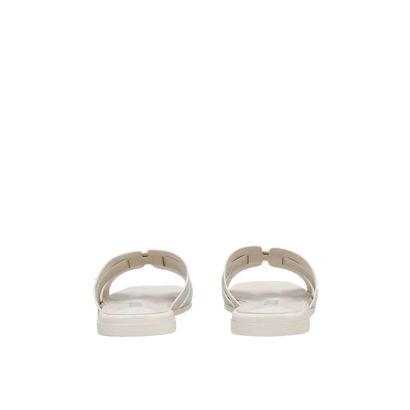 03534-WHT Women's Flats Sandal-White