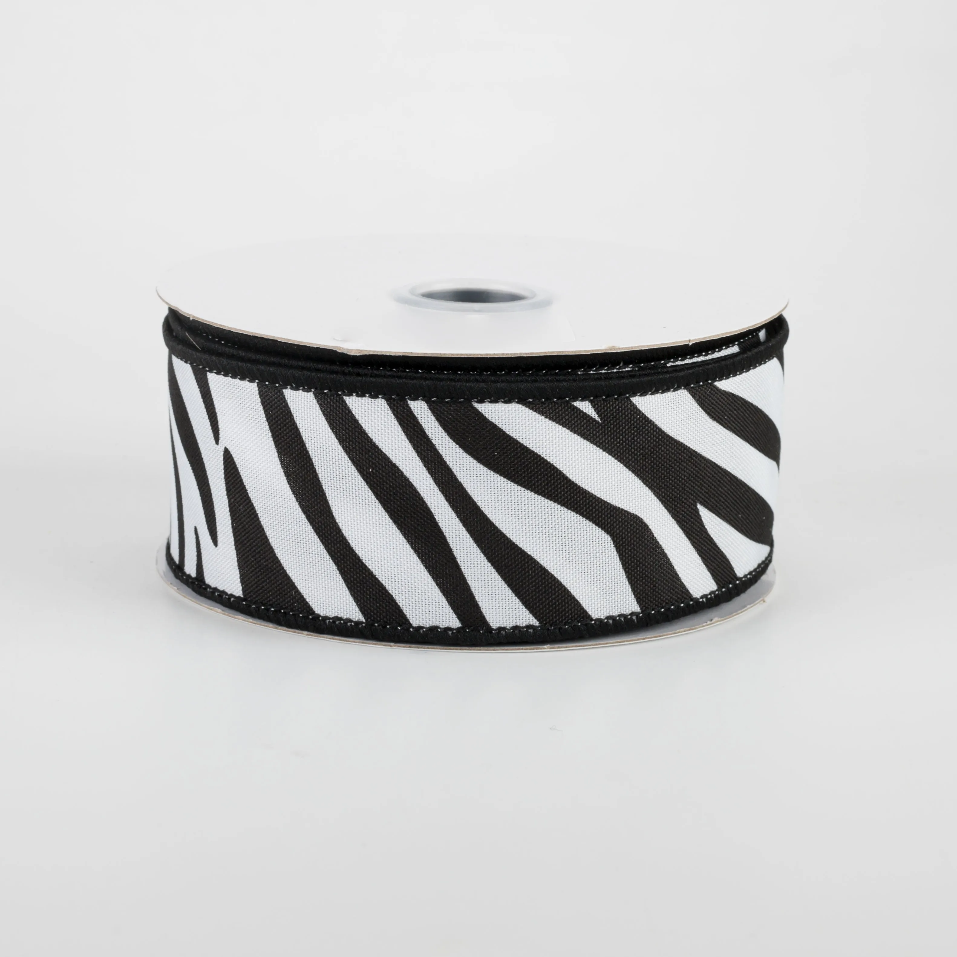 1.5" Animal Stripes Ribbon: White & Black (10 Yards)
