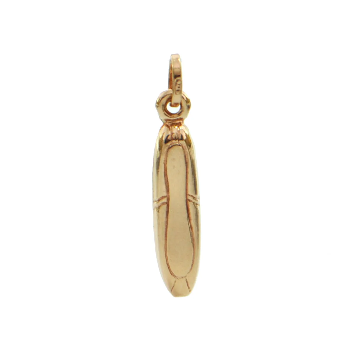 18K Yellow Gold Ballet Slipper Charm