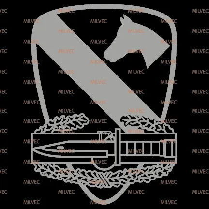 1st Cavalry and Combat Action Badge CAB vinyl