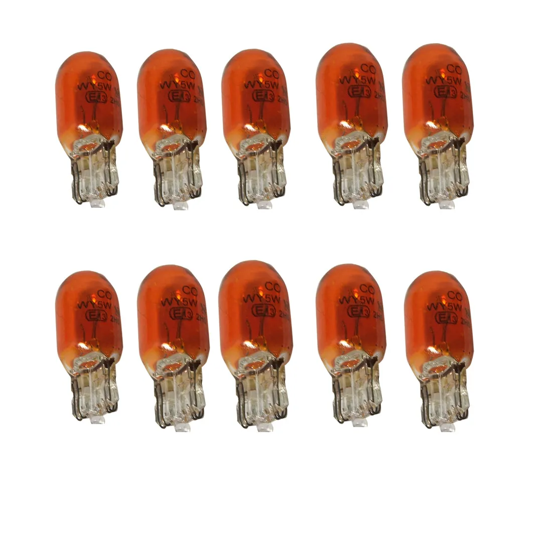 24v 5w Capless Parking Bulbs Amber / Pack of 10
