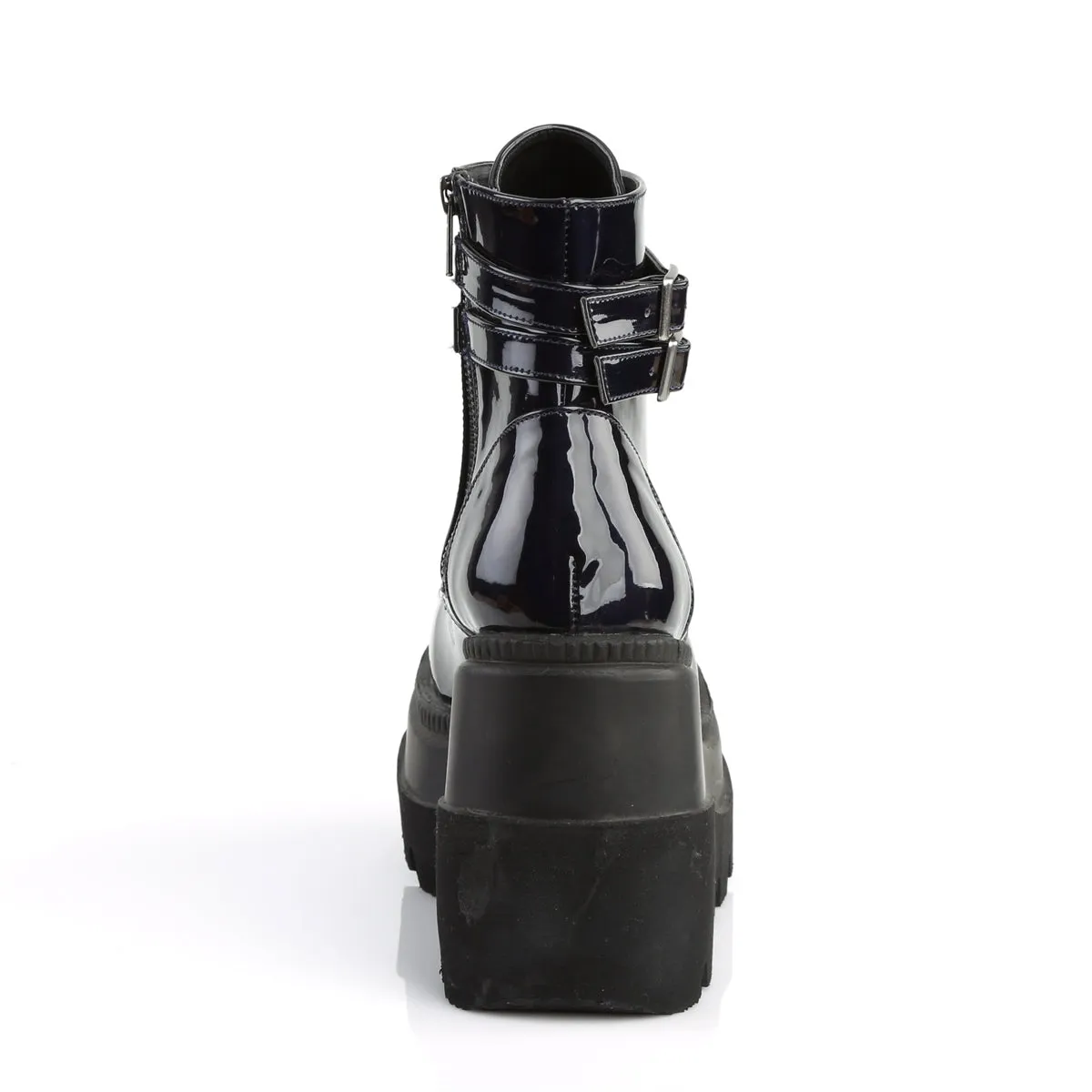 4 Inch Wedge Platform SHAKER-52 Black  Hologram