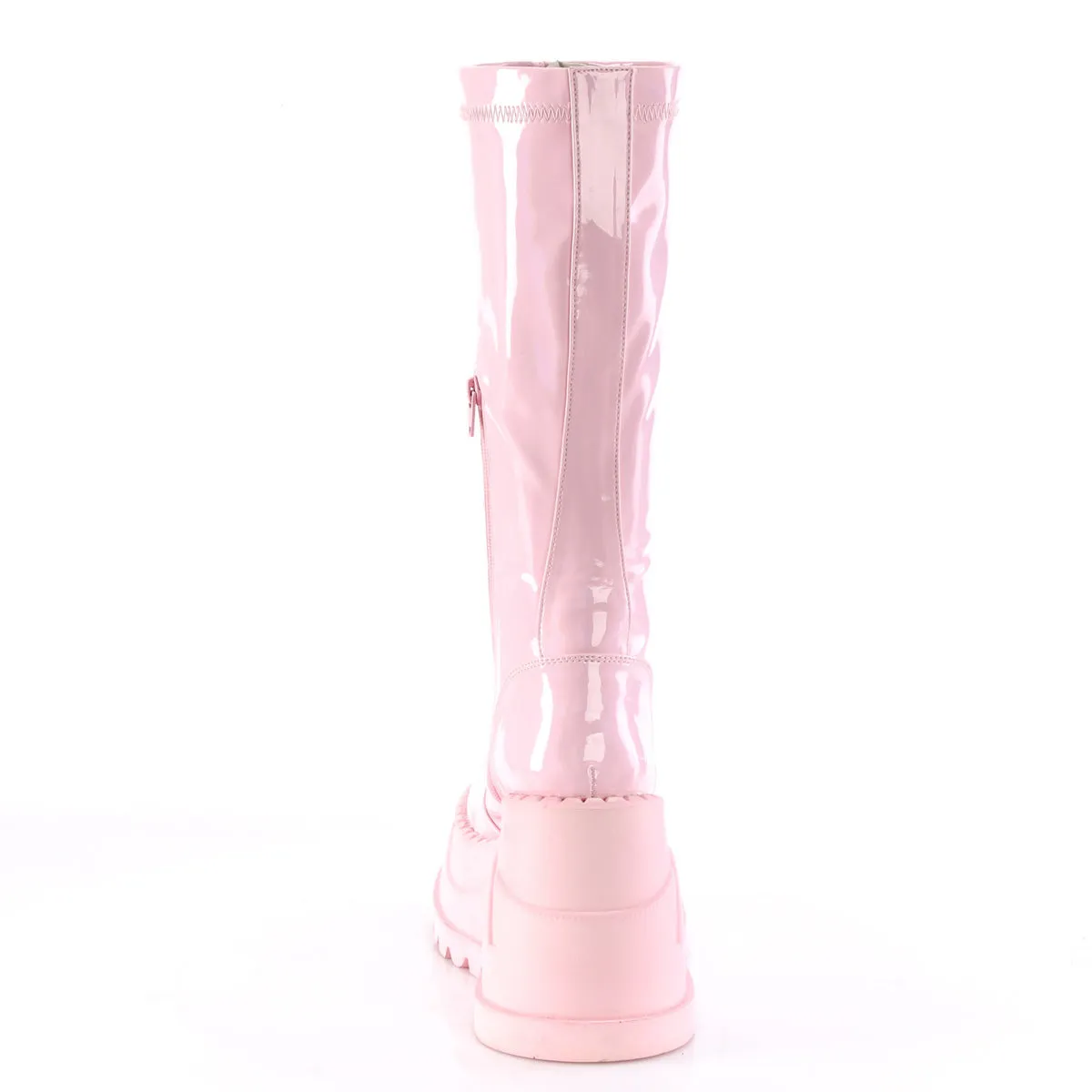 4 Inch Wedge Platform STOMP-200 Baby Pink Holo