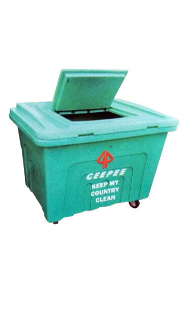 600 Litres Plastic Wheelie Waste Bin