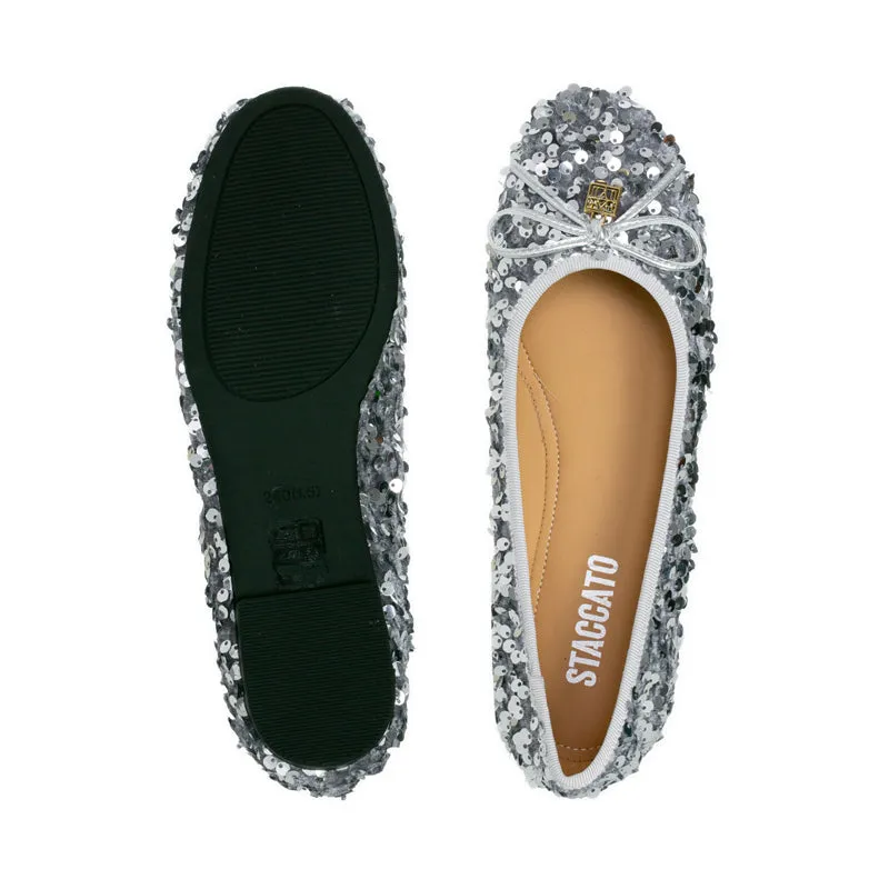 61071-SLR Ballerina Flats - Silver