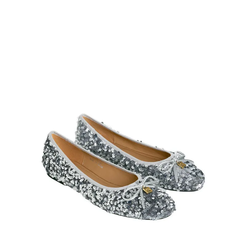 61071-SLR Ballerina Flats - Silver