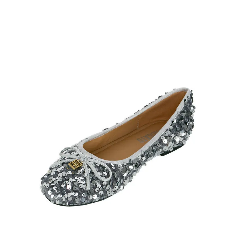 61071-SLR Ballerina Flats - Silver