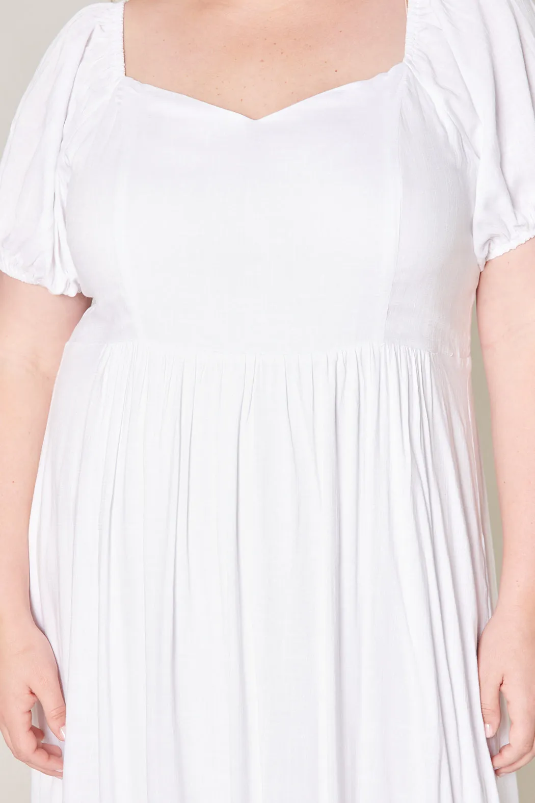Alessi Puff Sleeve Midi Dress Curve