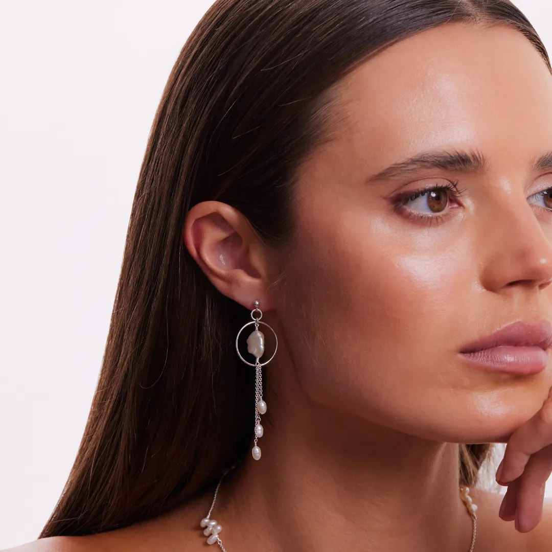 Anita Earrings - Silver