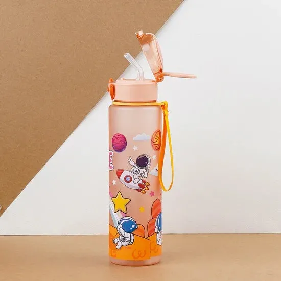 Astronaut Space Station Sipper Water Bottle