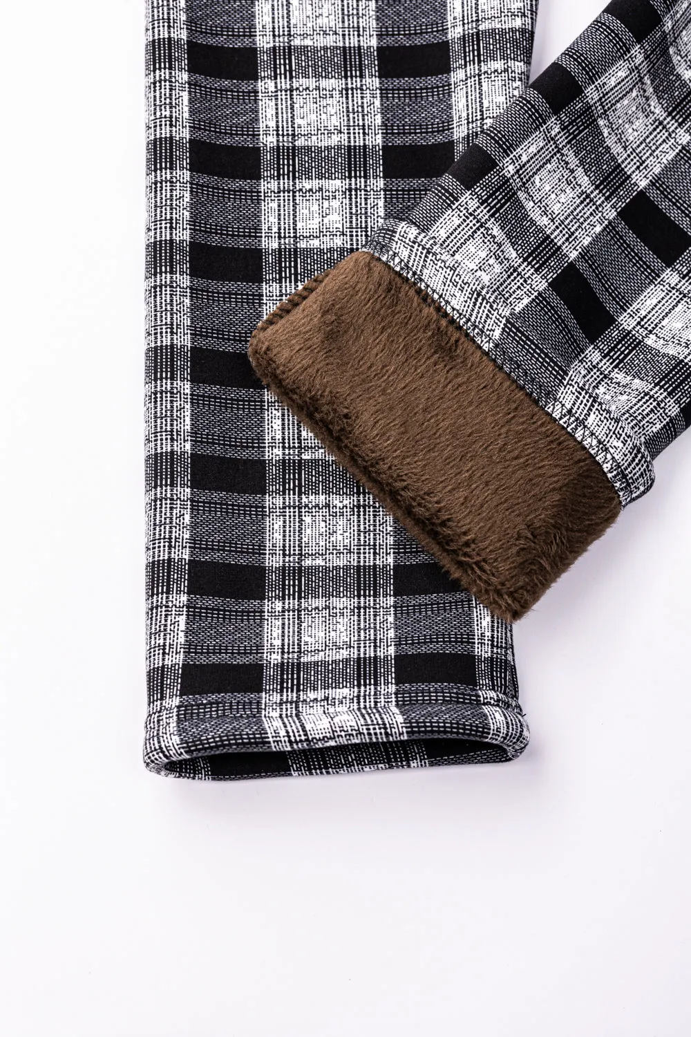 B&W Tartan - Cozy Lined