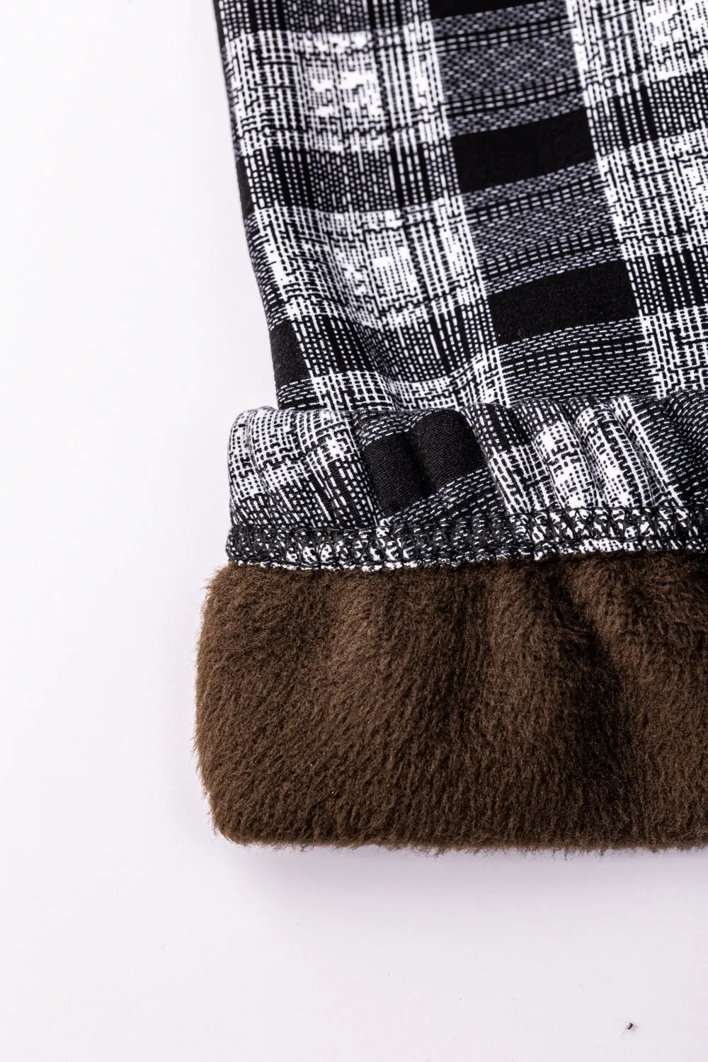 B&W Tartan - Cozy Lined
