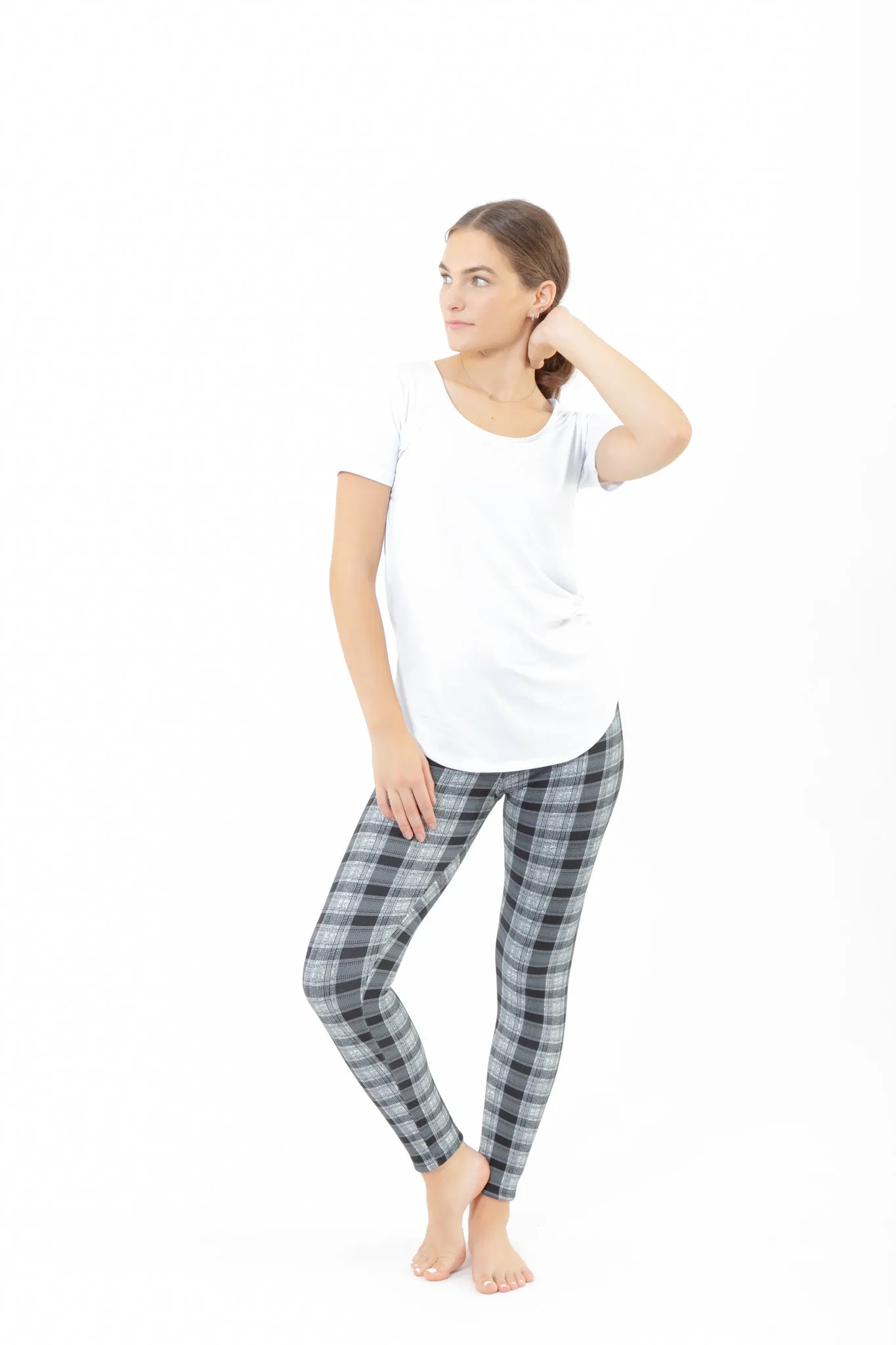 B&W Tartan - Cozy Lined