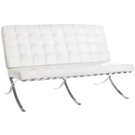 BARCELONA – VON DER ROHE - 2 Seater White