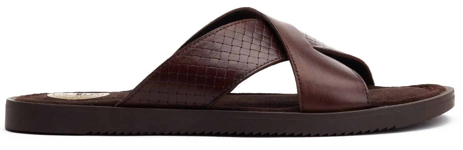 Base London Astro Mens Leather Slip On Sandal