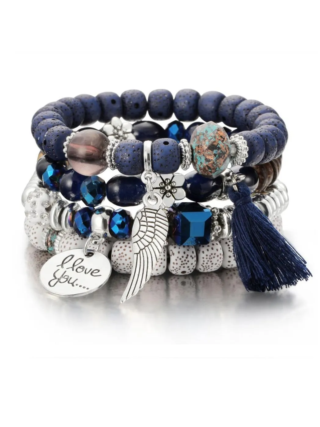 Bead Bangles Set
