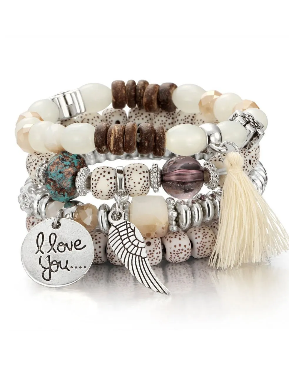 Bead Bangles Set