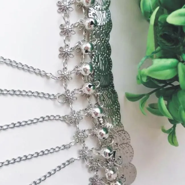 Bohemia style statement handmade Bell coin bracelet  for her