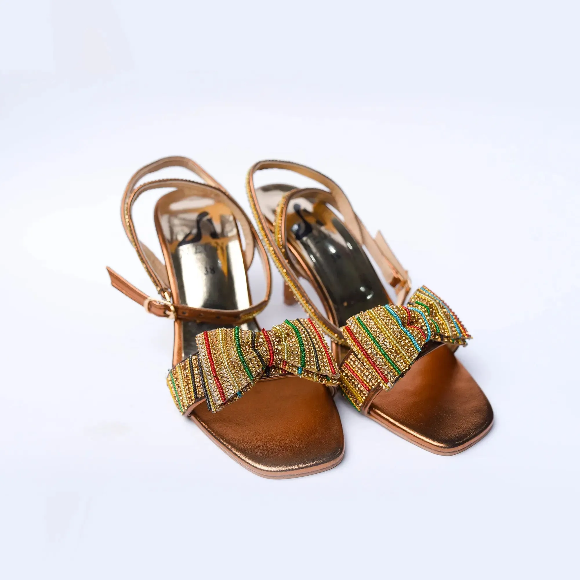 Bow Up Sandal Golden