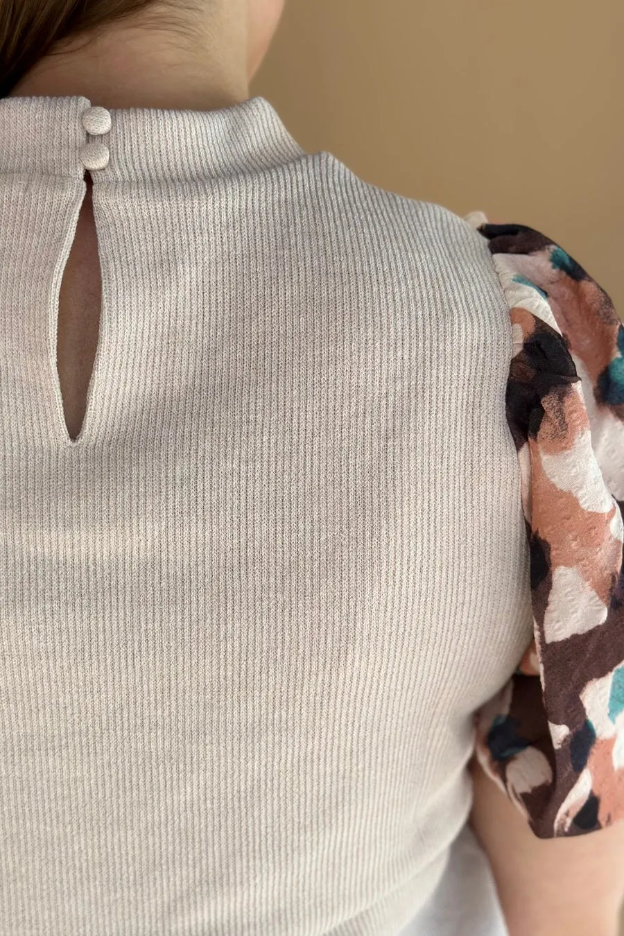 Cafe Date Puff Sleeve Top