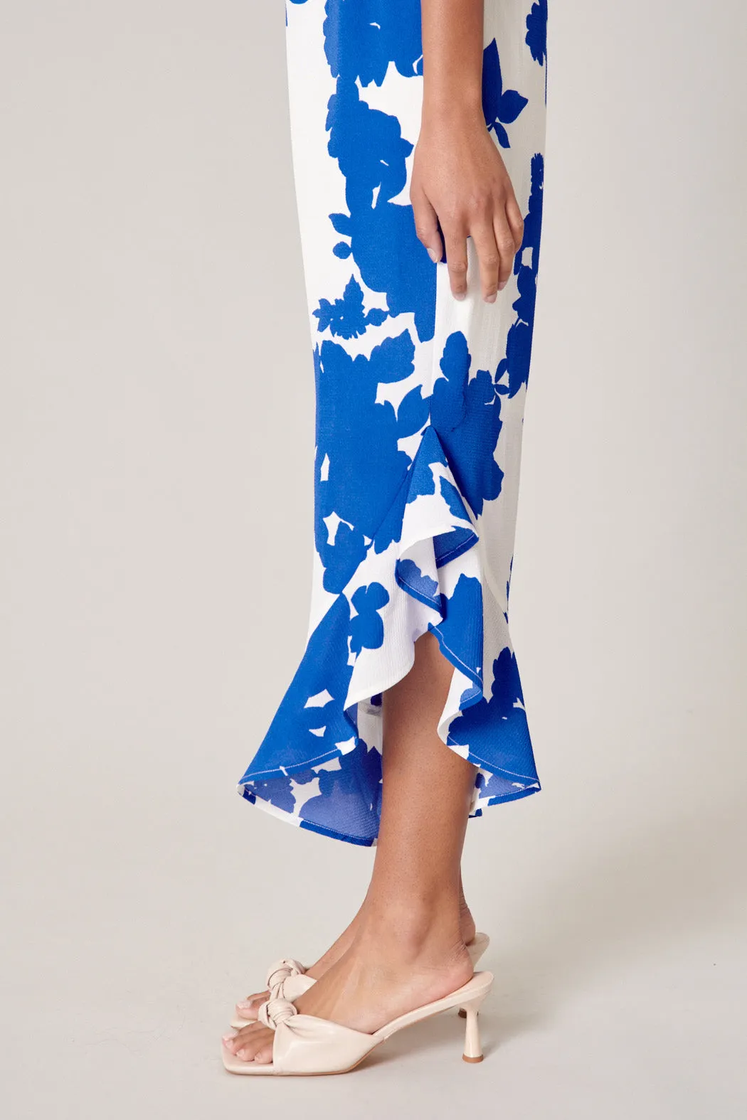 Calypso Floral Lanah Strapless Ruffle Jumpsuit