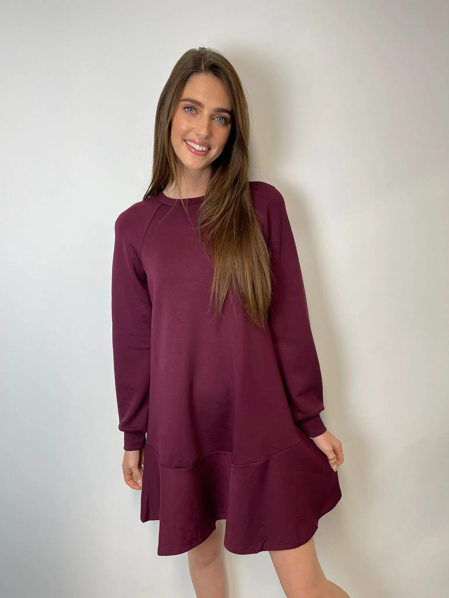 Cassidy Jumper Dress (Plum)