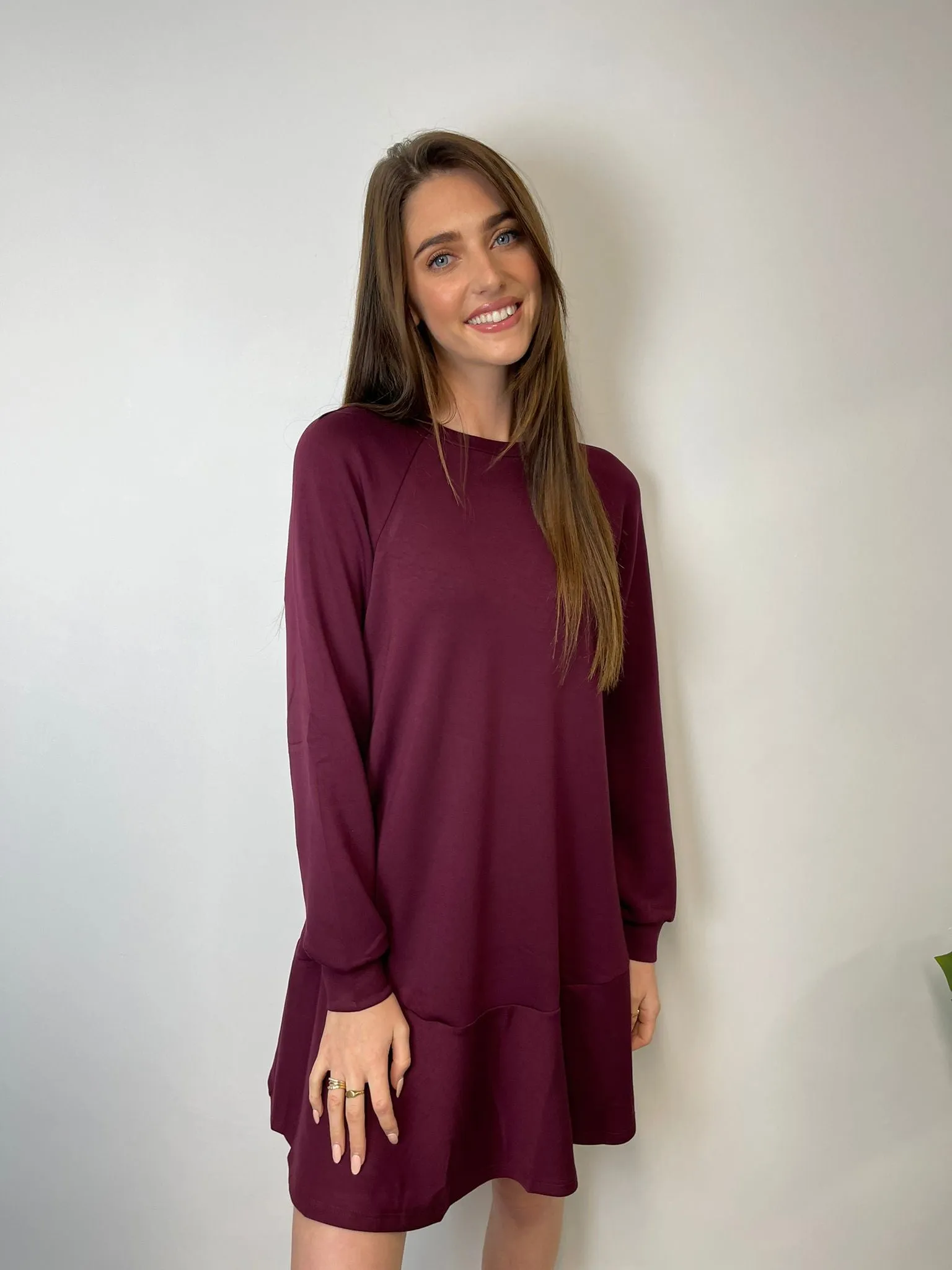 Cassidy Jumper Dress (Plum)