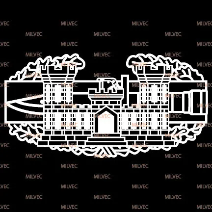 Combat Action Badge (CAB) Engineer Castle Vinyl Decal