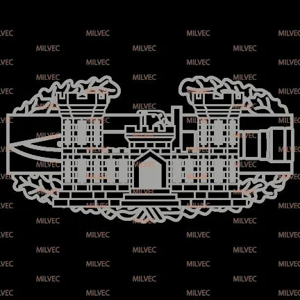 Combat Action Badge (CAB) Engineer Castle Vinyl Decal