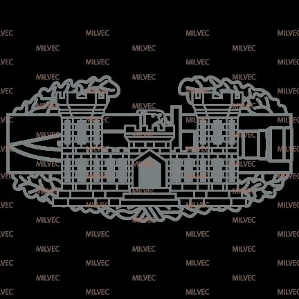 Combat Action Badge (CAB) Engineer Castle Vinyl Decal