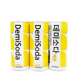 Dong-A DemiSoda Lemon Carbonated Soft Drink 6 Cans x 250ml