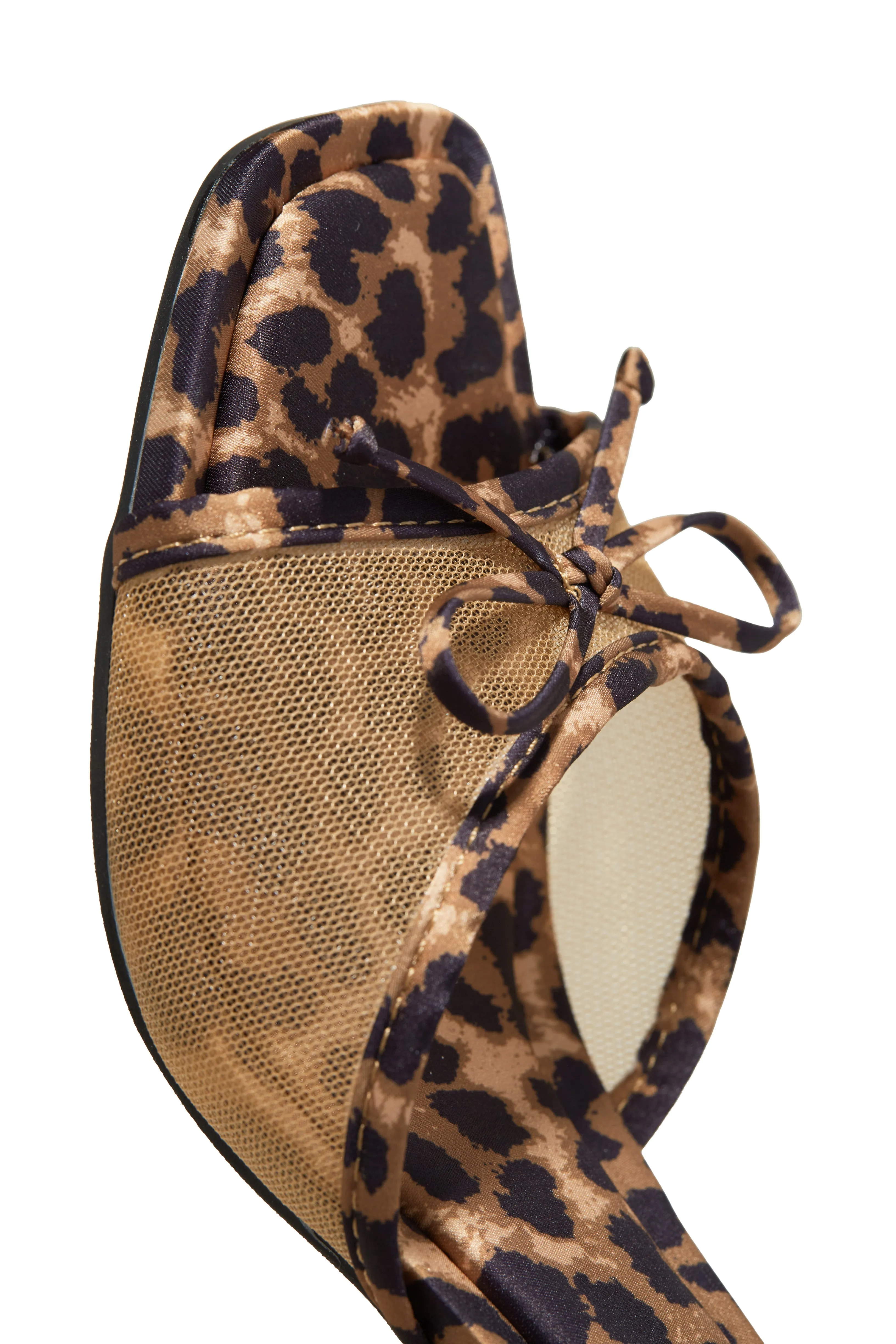 Eliza Mid Heel Mules - Leopard