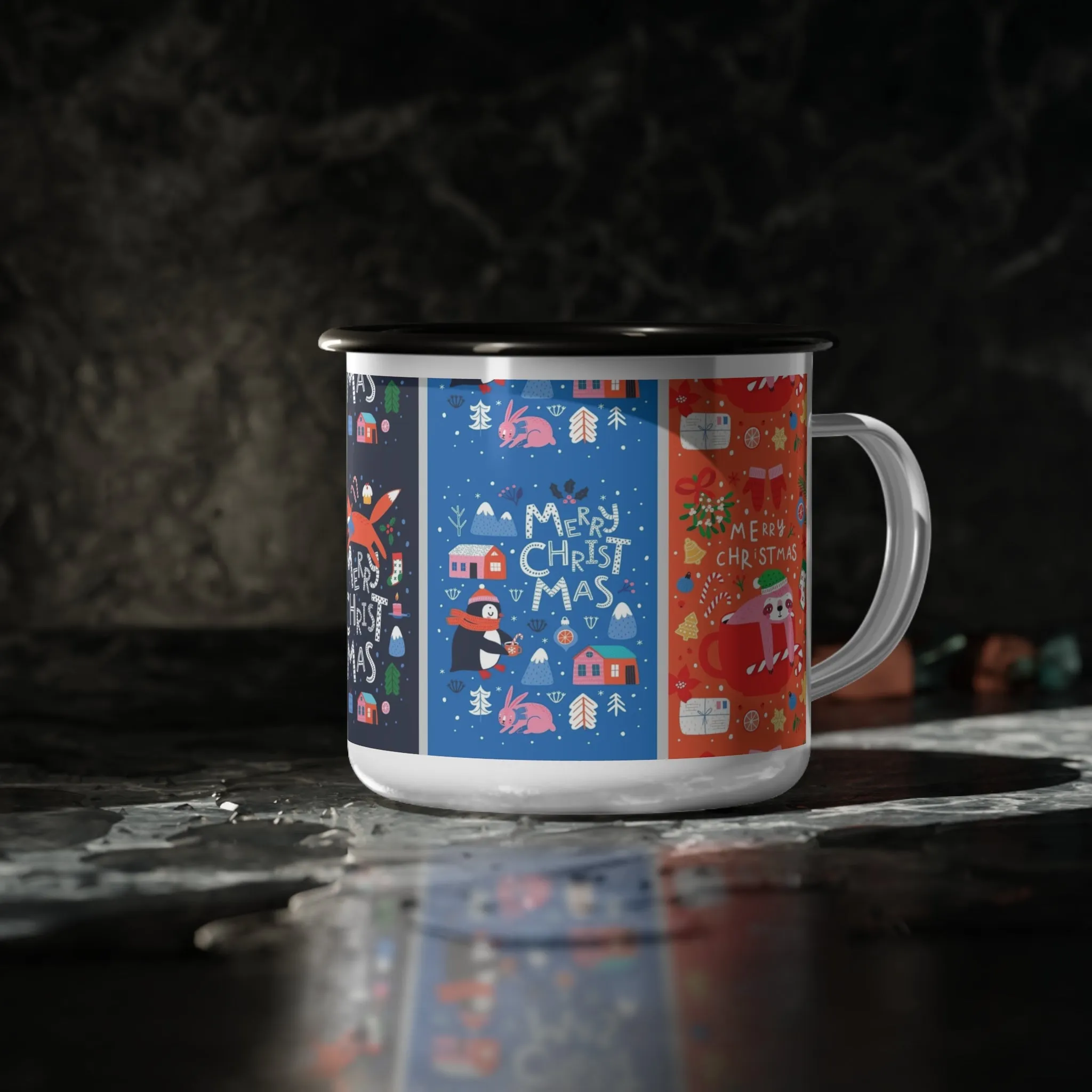 Enamel Camp Cup - Merry Christmas