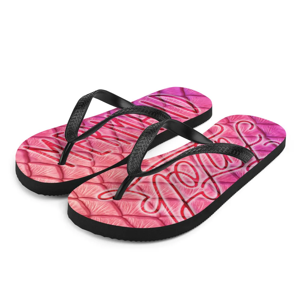 Finfolk Mermaid Fin-Flops: Plumeria