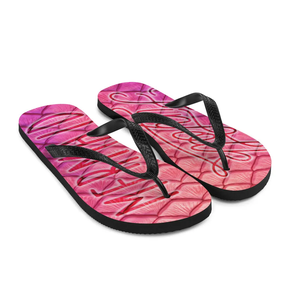 Finfolk Mermaid Fin-Flops: Plumeria
