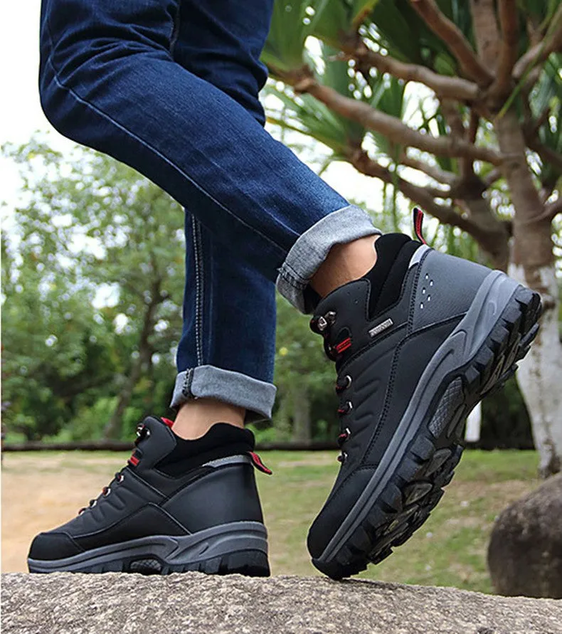 Groovywish Men Waterproof Orthopedic Shoes Anti-shock Winter Boots