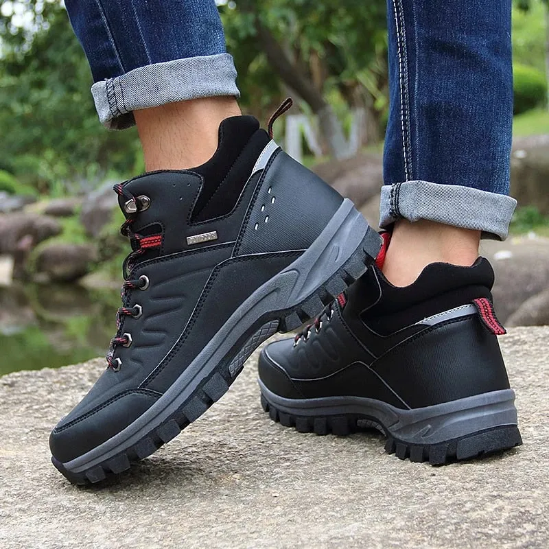 Groovywish Men Waterproof Orthopedic Shoes Anti-shock Winter Boots