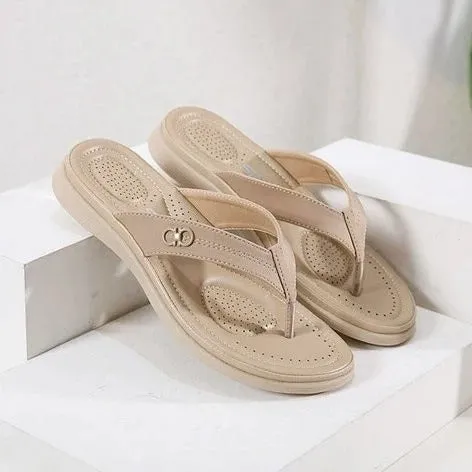 Groovywish Orthopedic Women Sandals Soft Sole Massage Casual Summer Beach Flip-flops