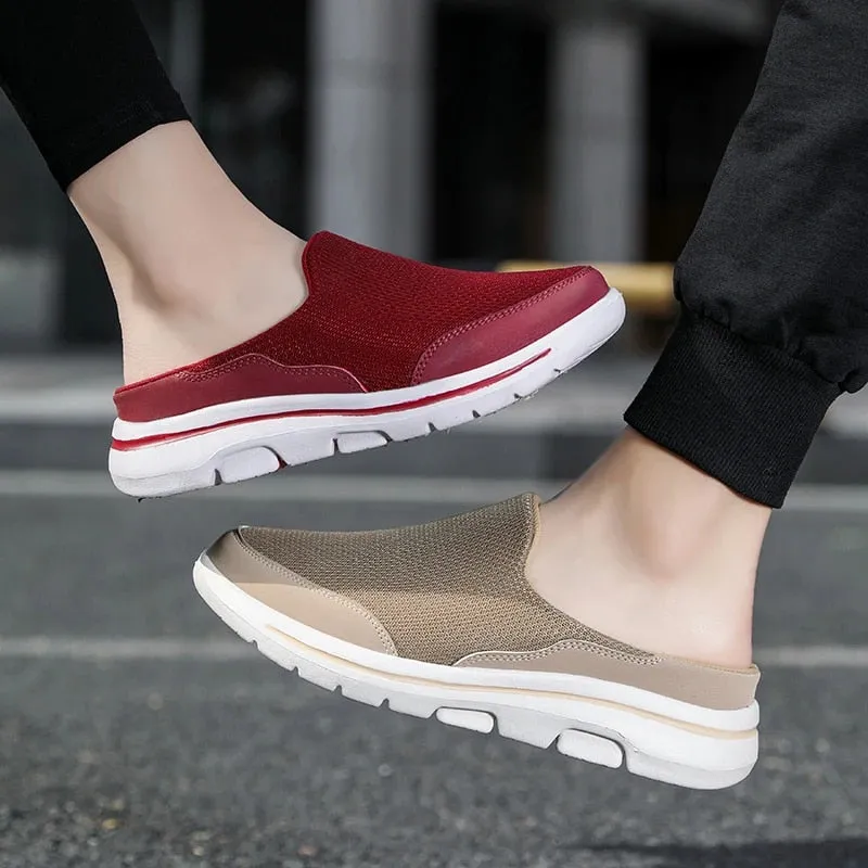 GRW Men Slip On EVA Breathable Lightweight Anti-Slip Walking Mules Slip On