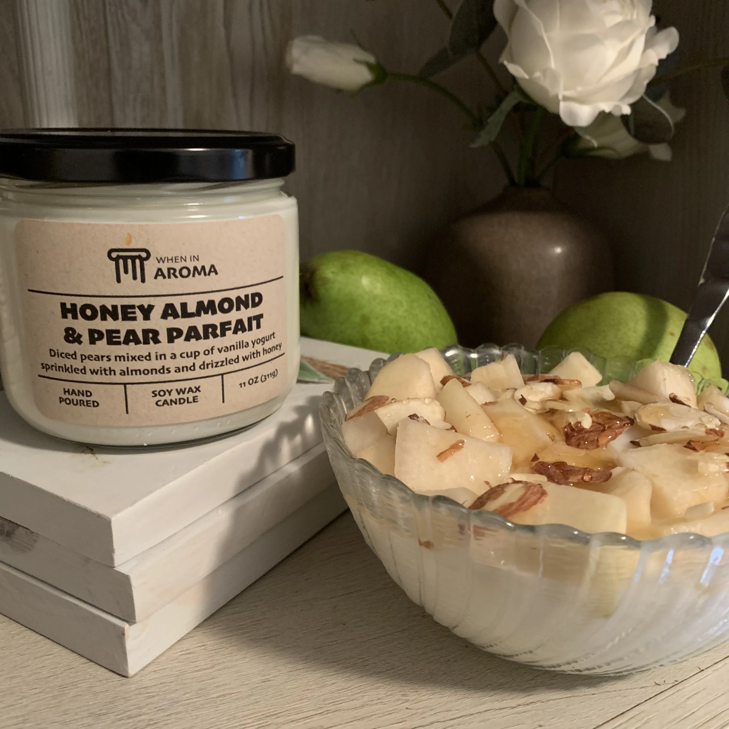 Honey Almond & Pear Parfait Soy Candle