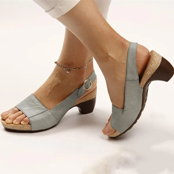 😍Last Day 50% OFF😍-Womens Comfortable Elegant Low Chunky Heel Shoes