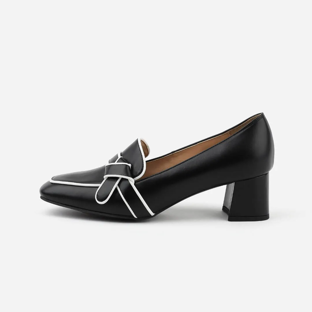 Chunky Heel Loafer: LIZZIE