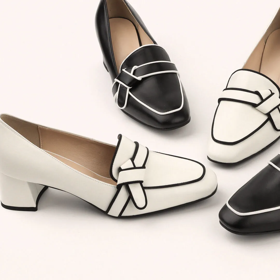 Chunky Heel Loafer: LIZZIE