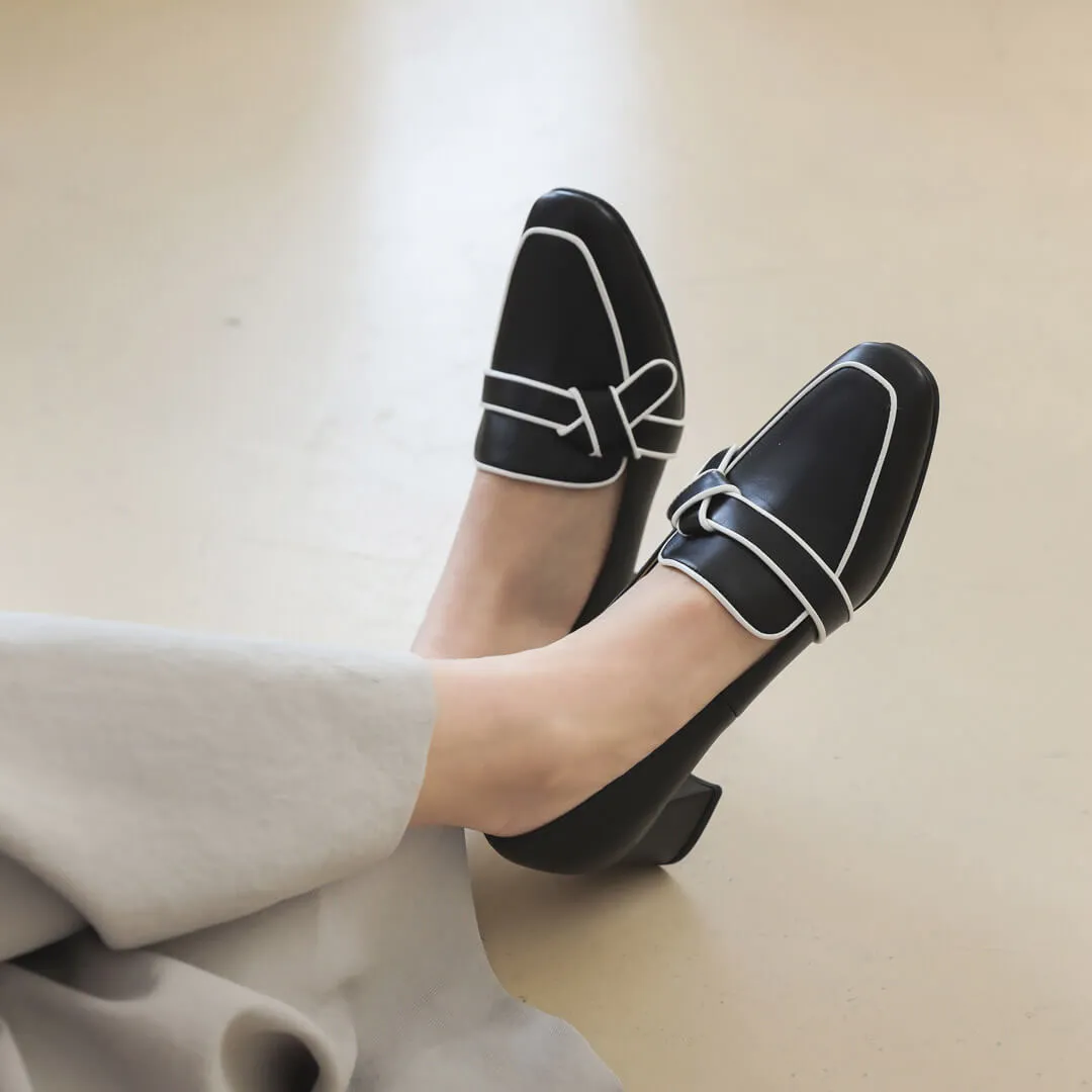 Chunky Heel Loafer: LIZZIE