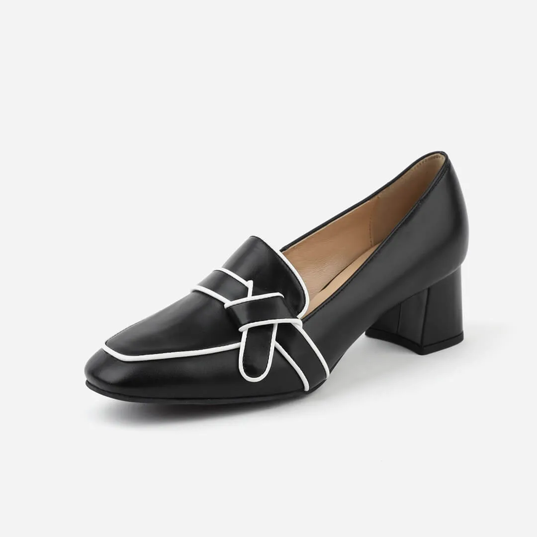 Chunky Heel Loafer: LIZZIE