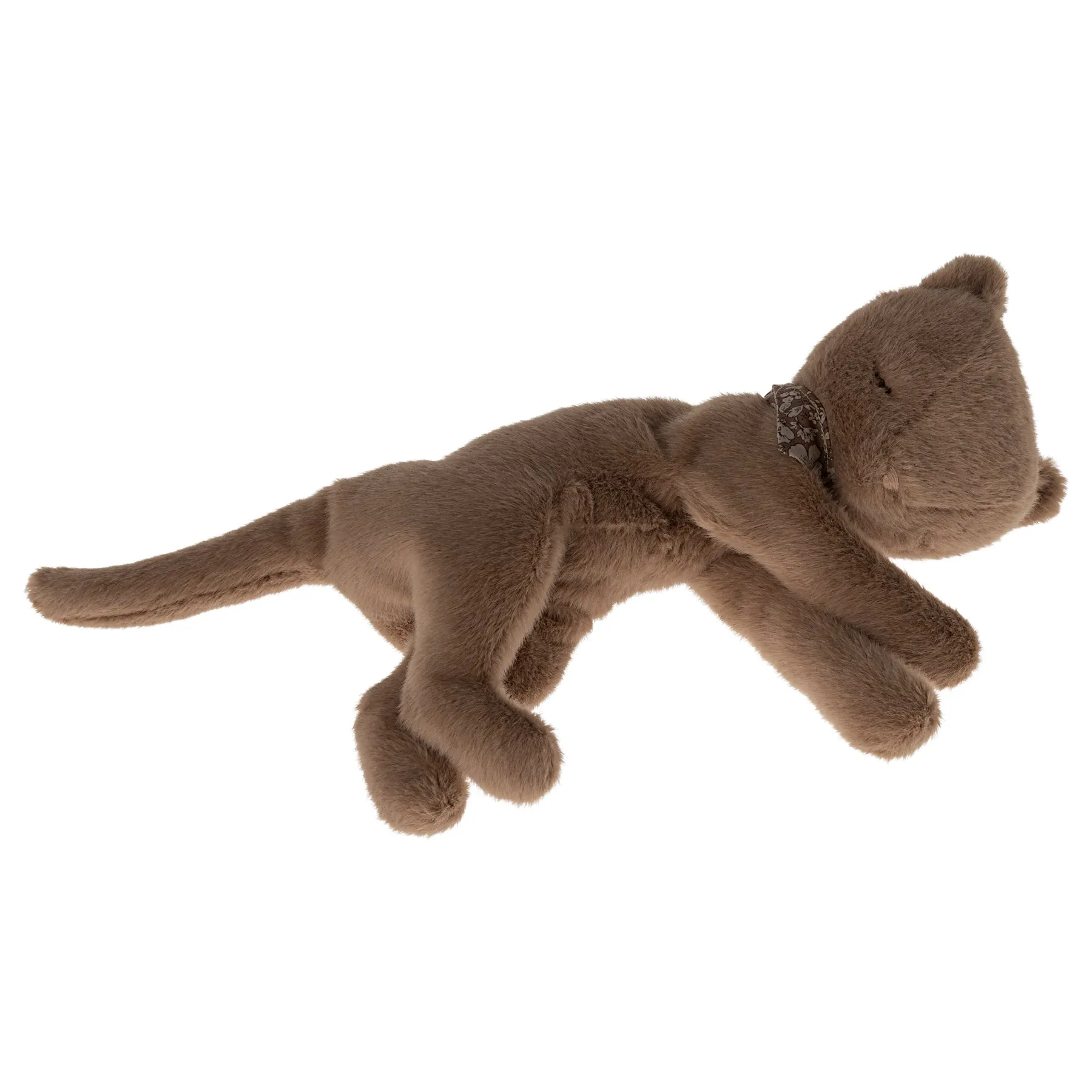 Maileg Kitten Nougat Plush & Basket