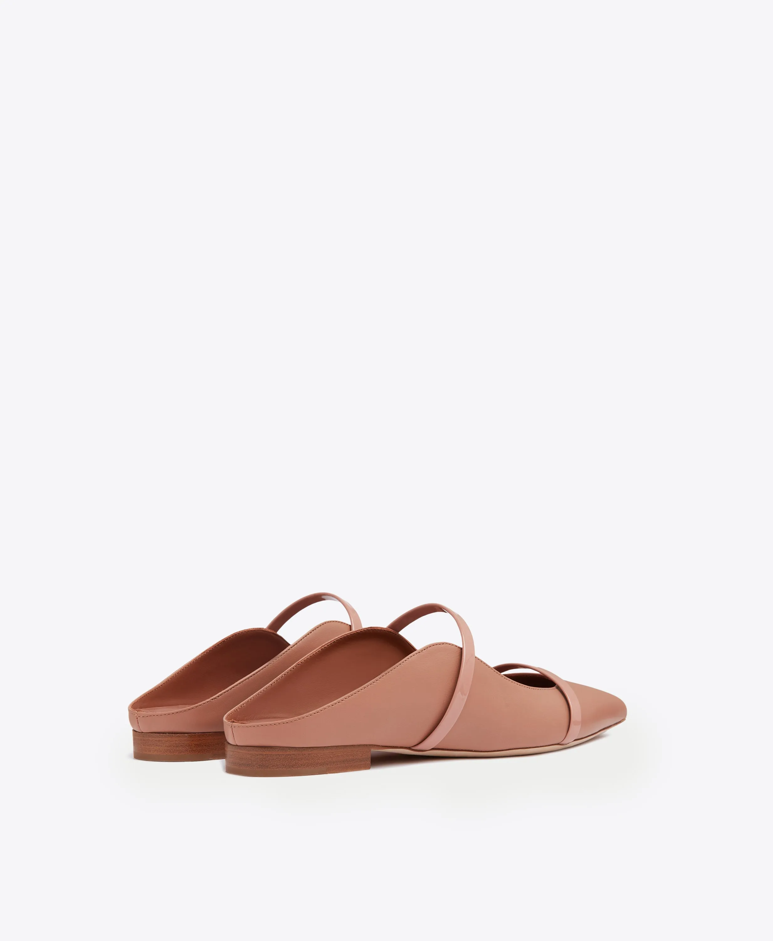 Maureen Blush Leather Flat Mules