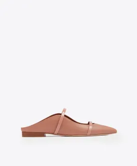 Maureen Blush Leather Flat Mules