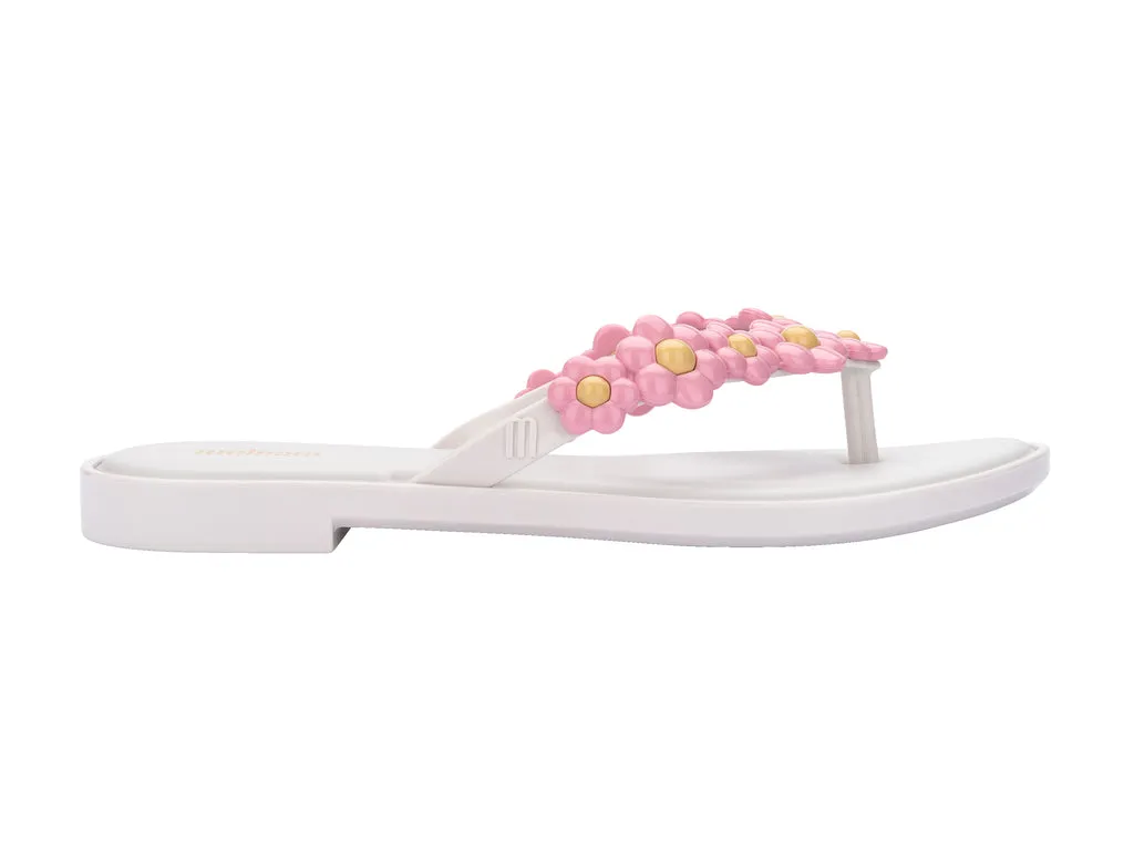 Melissa Flip Flop Spring AD White-Pink Flipflops